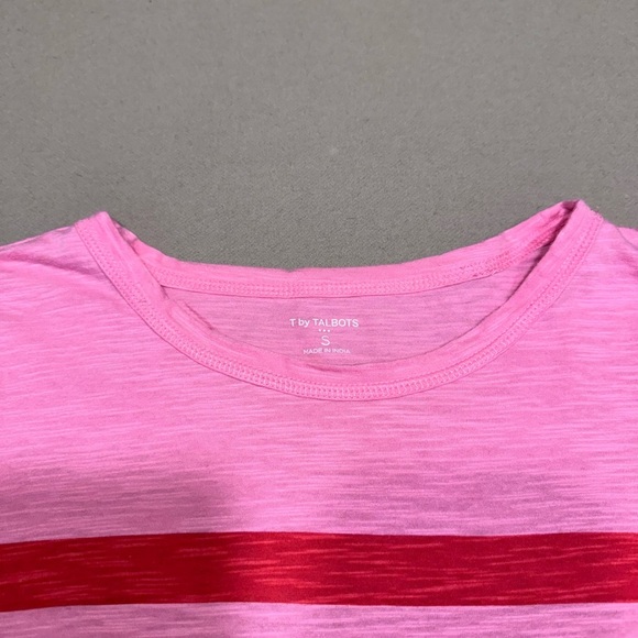 Talbots Vibrant Red and Pink Striped Tops Bundle- like new - Picture 9 of 10